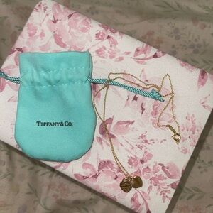Tiffany & Co. Gold Heart Charm Necklace